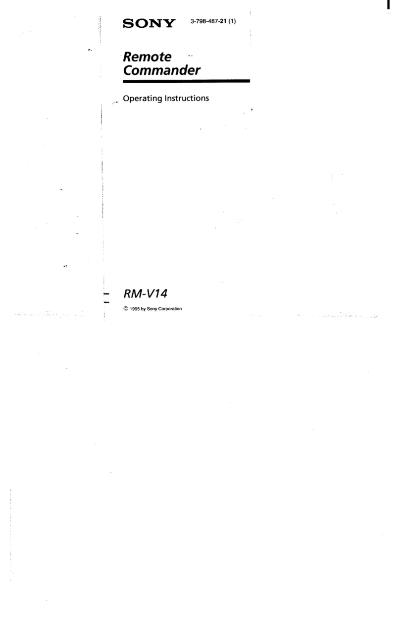 Sony RM-V14 User manual