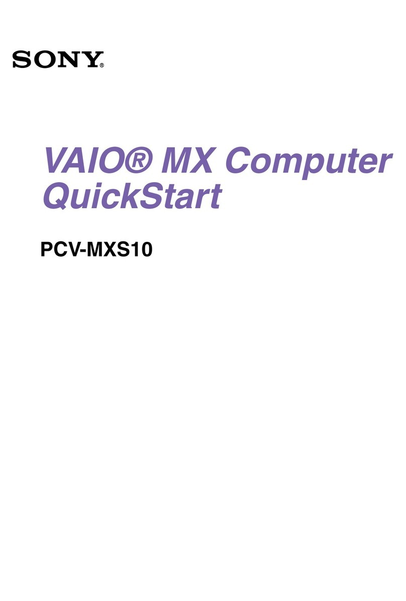 Sony VAIO MX PCV-MXS10 User manual