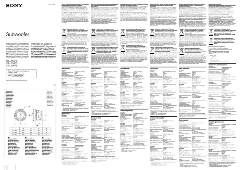 Sony XS-L126P5 Product guide