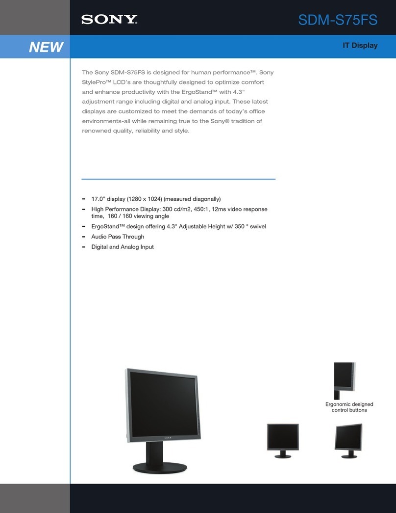 Sony SDM-S75FS User manual
