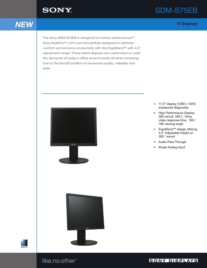 Sony SDM-S75EB User manual
