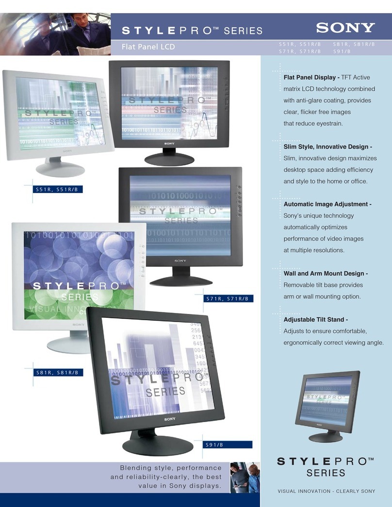 Sony StylePro SDM-S81R User manual