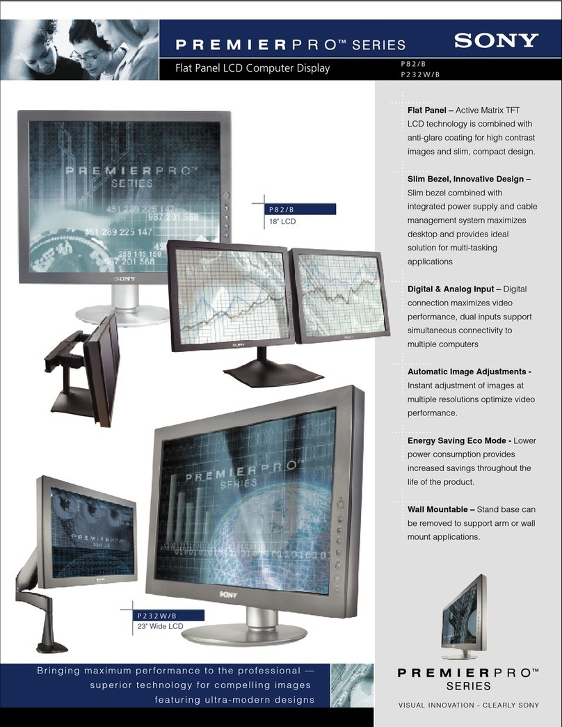 Sony SDM-P82 User manual