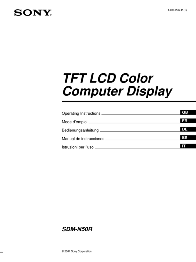 Sony Multiscan SDM-N50R User manual