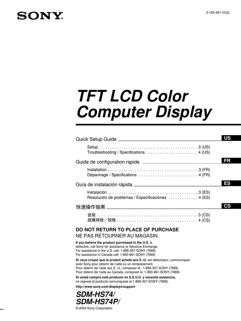 Sony SDM-HS74 User manual