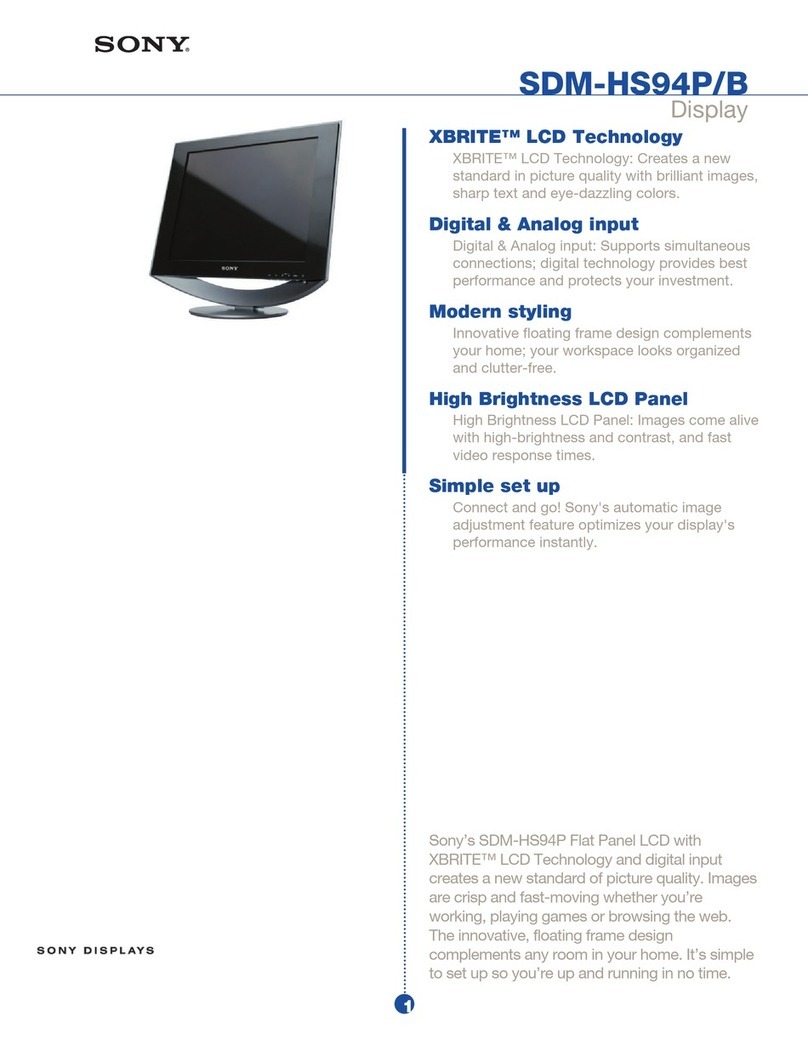 Sony SDM-HS94P User manual