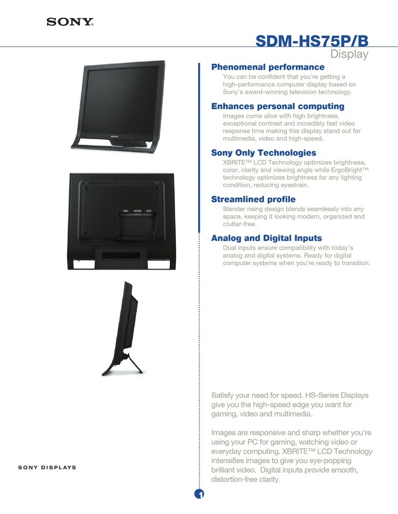 Sony SDM-HS75P/B Specifications