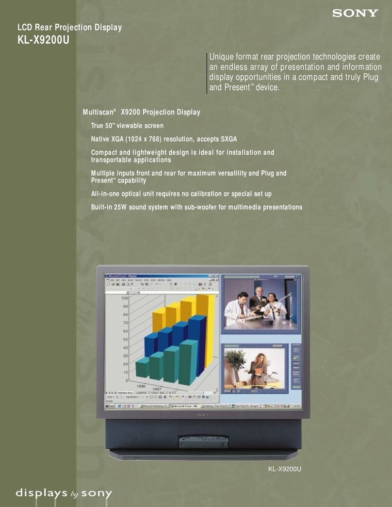 Sony KL-X9200U User manual
