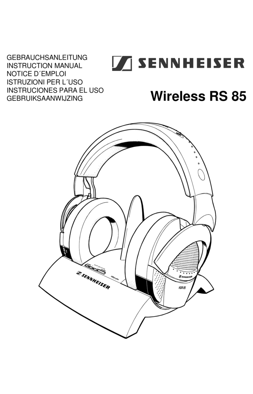 Sennheiser RS85 User manual