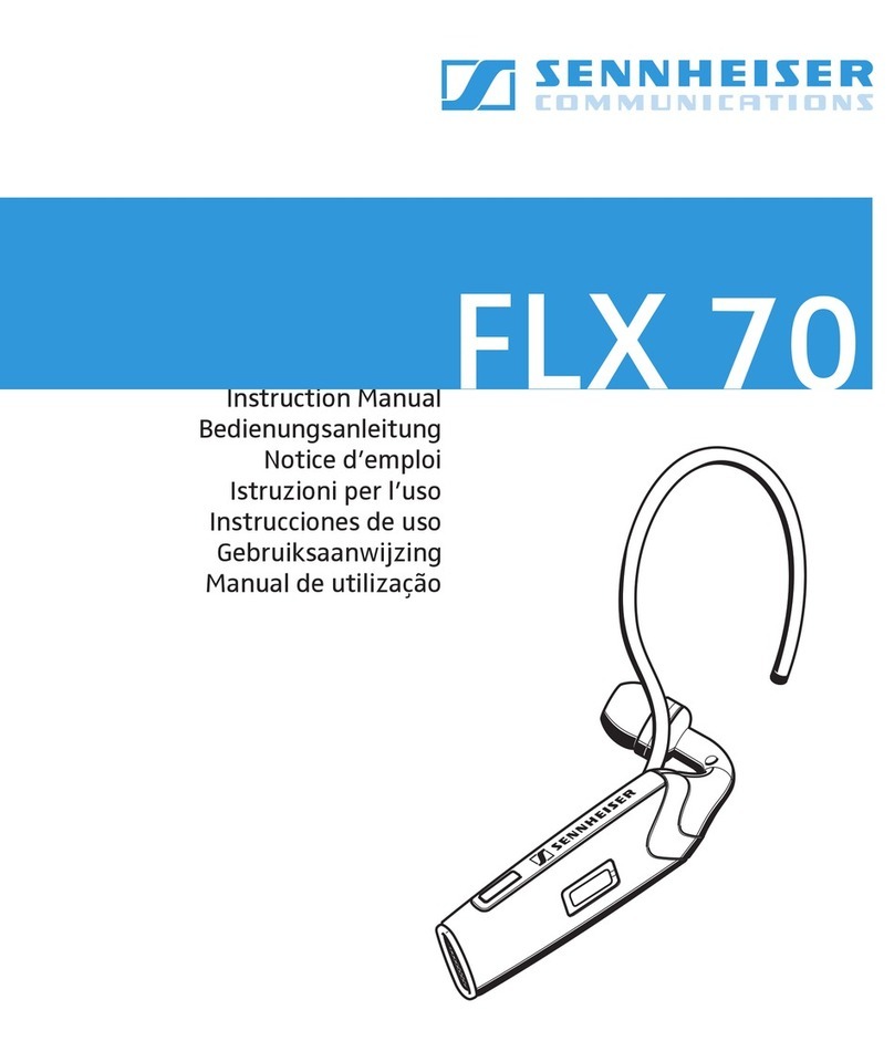 Sennheiser FLX 70 instruction manual