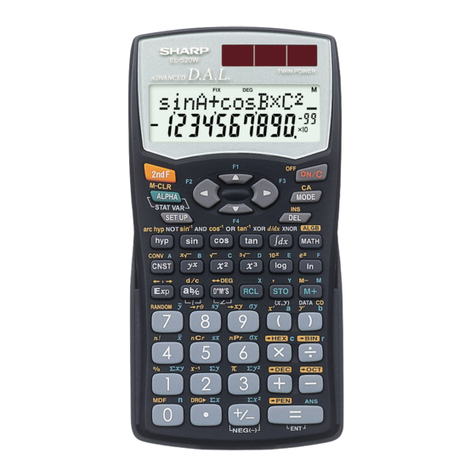 Sharp EL-520W User manual