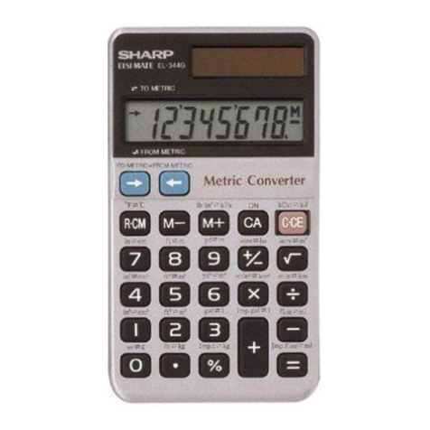 Sharp ELSI MATE EL-344G User manual
