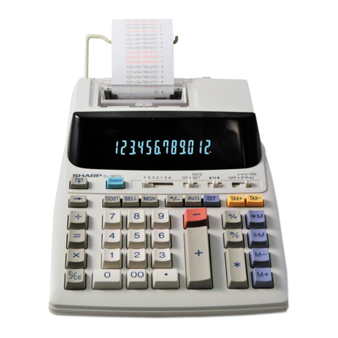 Sharp EL1801PIII - Printing Calculator, 12-Digit User manual