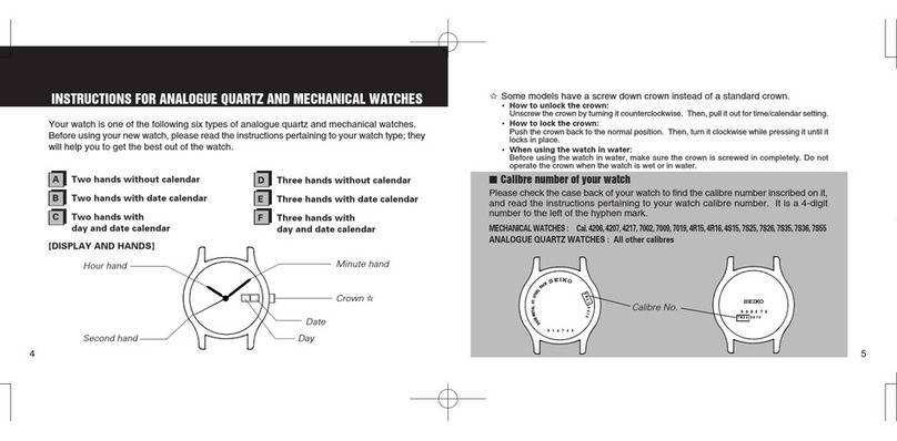 Seiko SGED97 instructions