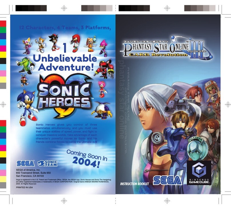 Sega PSO Episode III User manual