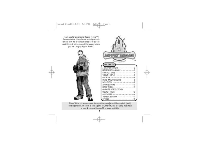 Sega Rippin Riders User manual