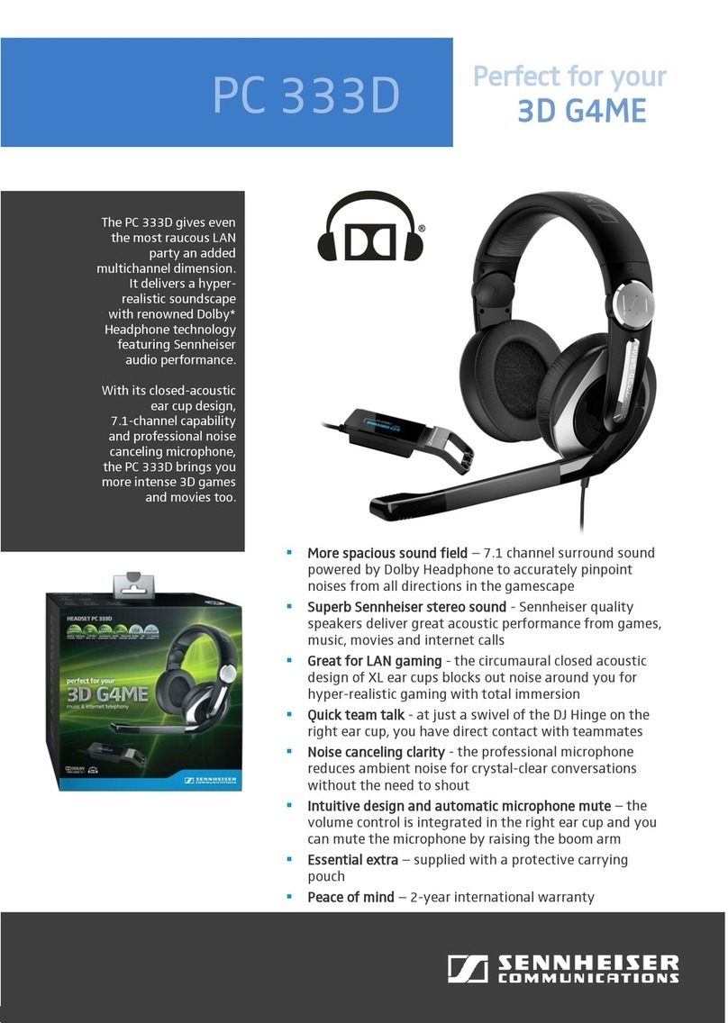 Sennheiser PC 333D Specifications