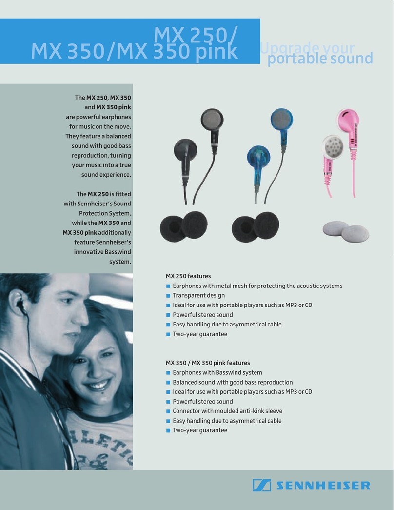 Sennheiser MX 450 User manual