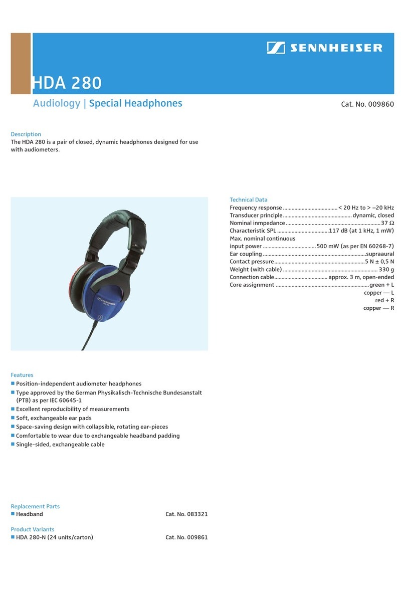Sennheiser HDA 280 User manual