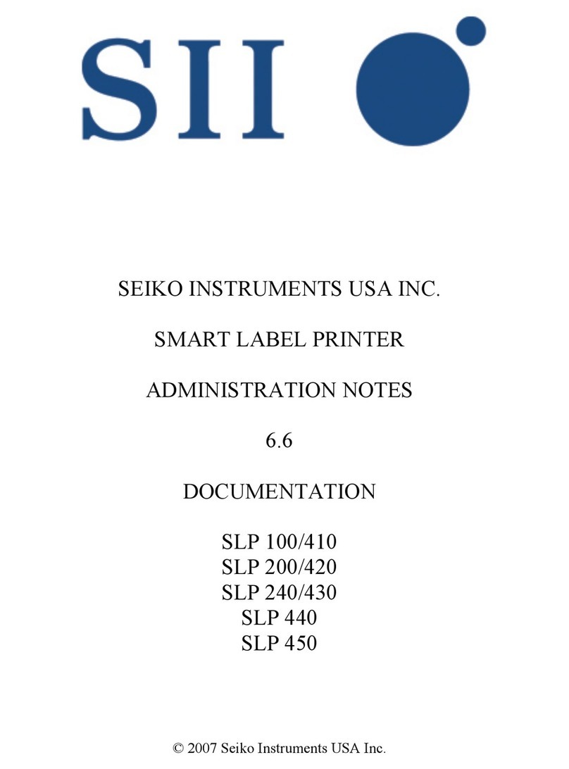 Seiko SLP100 Instruction Manual