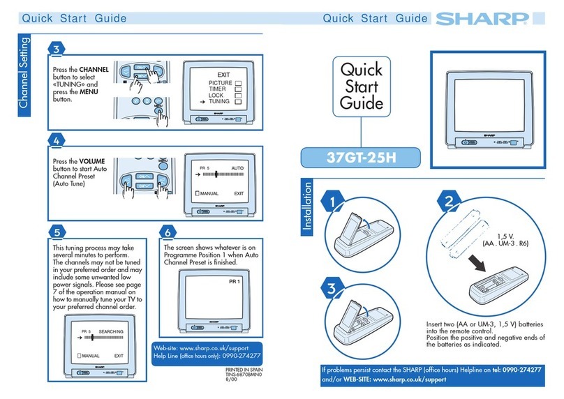 Sharp 37GT-25H User manual