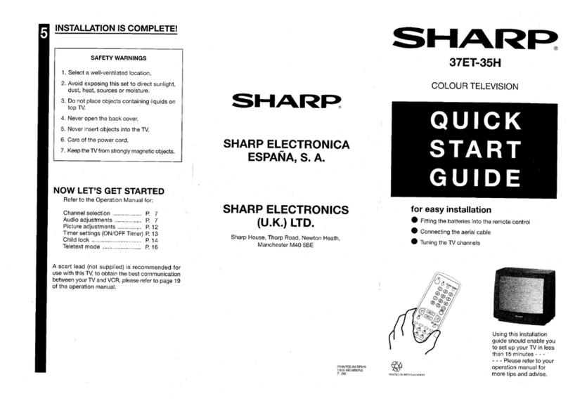Sharp 37ET-35H User manual