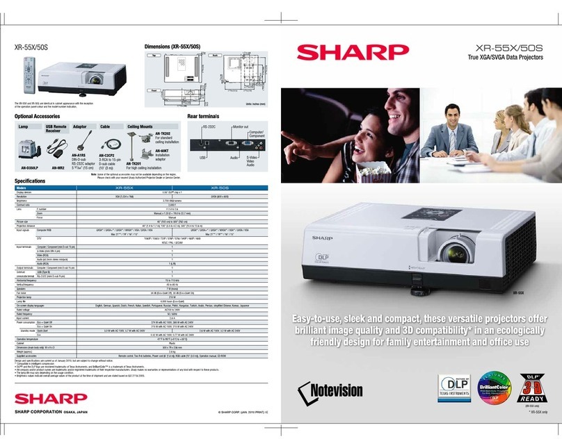 Sharp Notevision XR-50S User manual