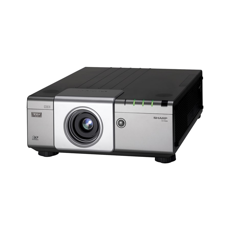 Sharp XG-P560W - WXGA DLP Projector User manual