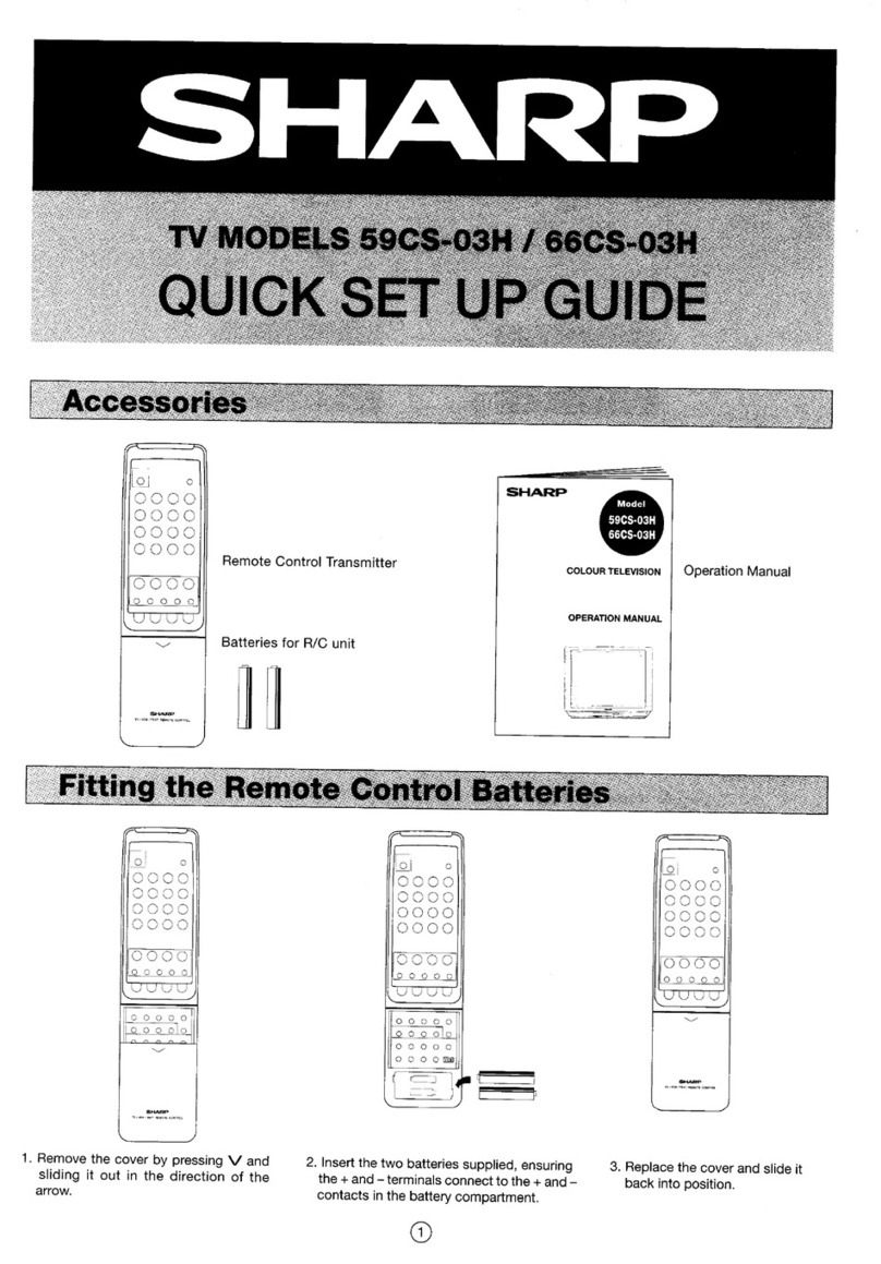 Sharp 59CS-03H User manual