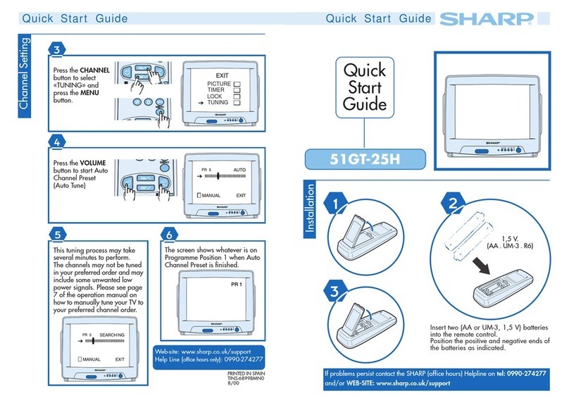 Sharp 51GT-25H User manual