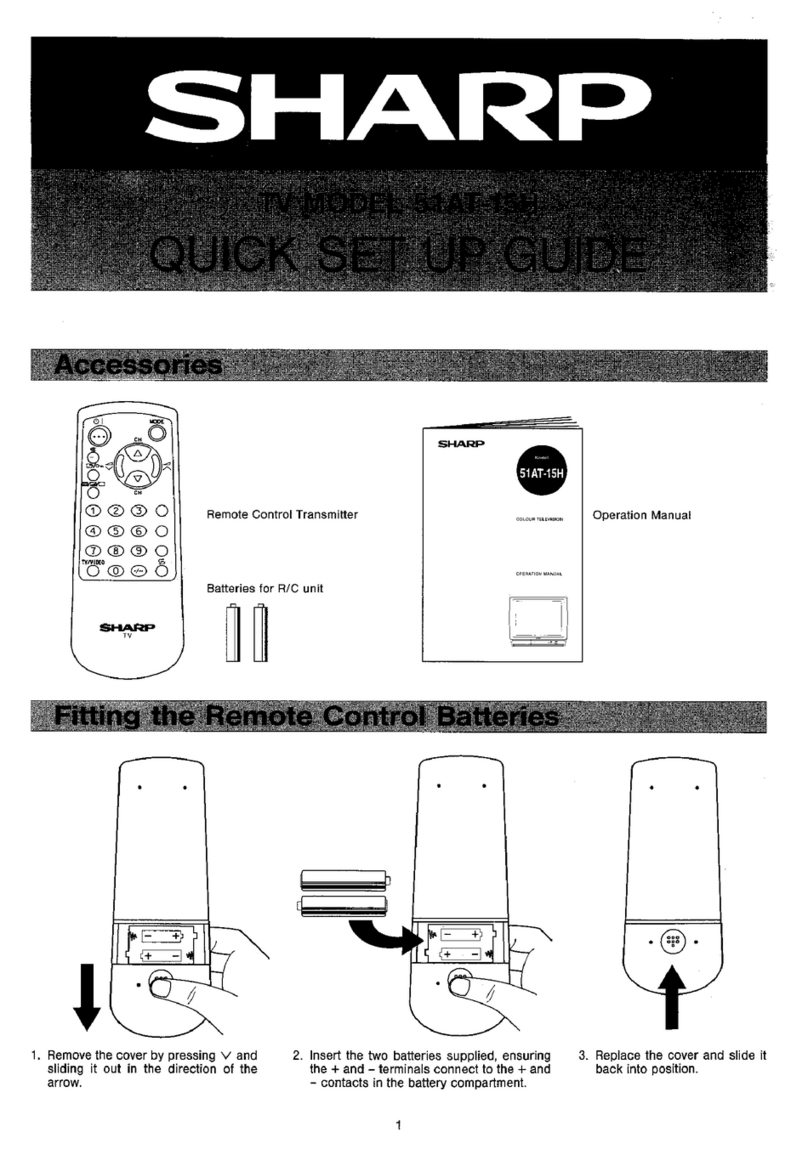 Sharp 51AT-15H User manual