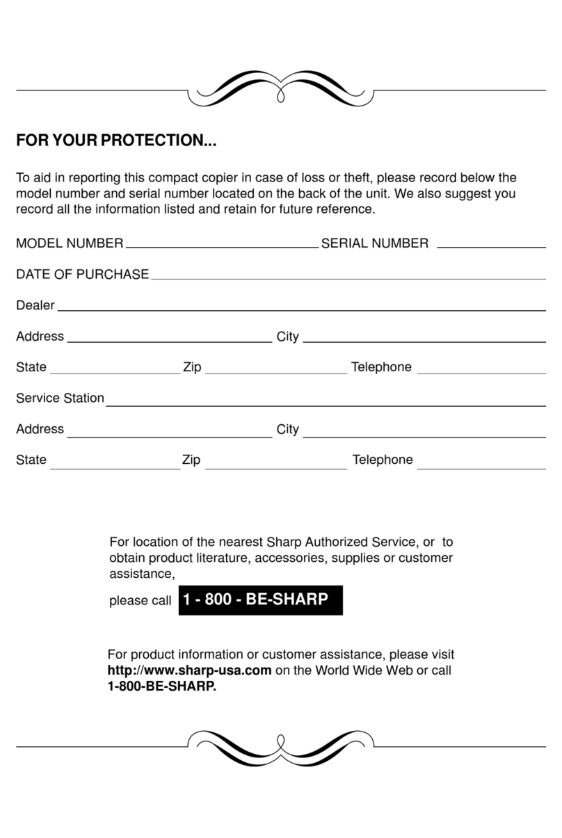 Sharp AL-1041 - B/W Laser Printer User manual