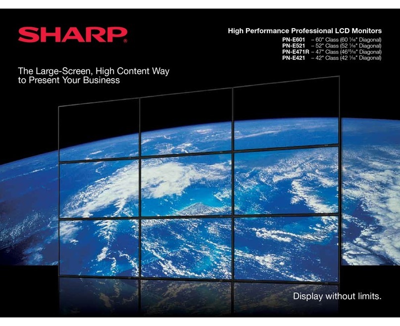 Sharp PN-E601 User manual