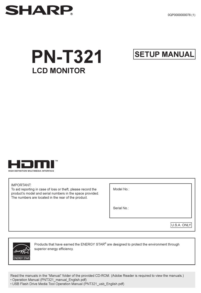Sharp PN-T321 User guide