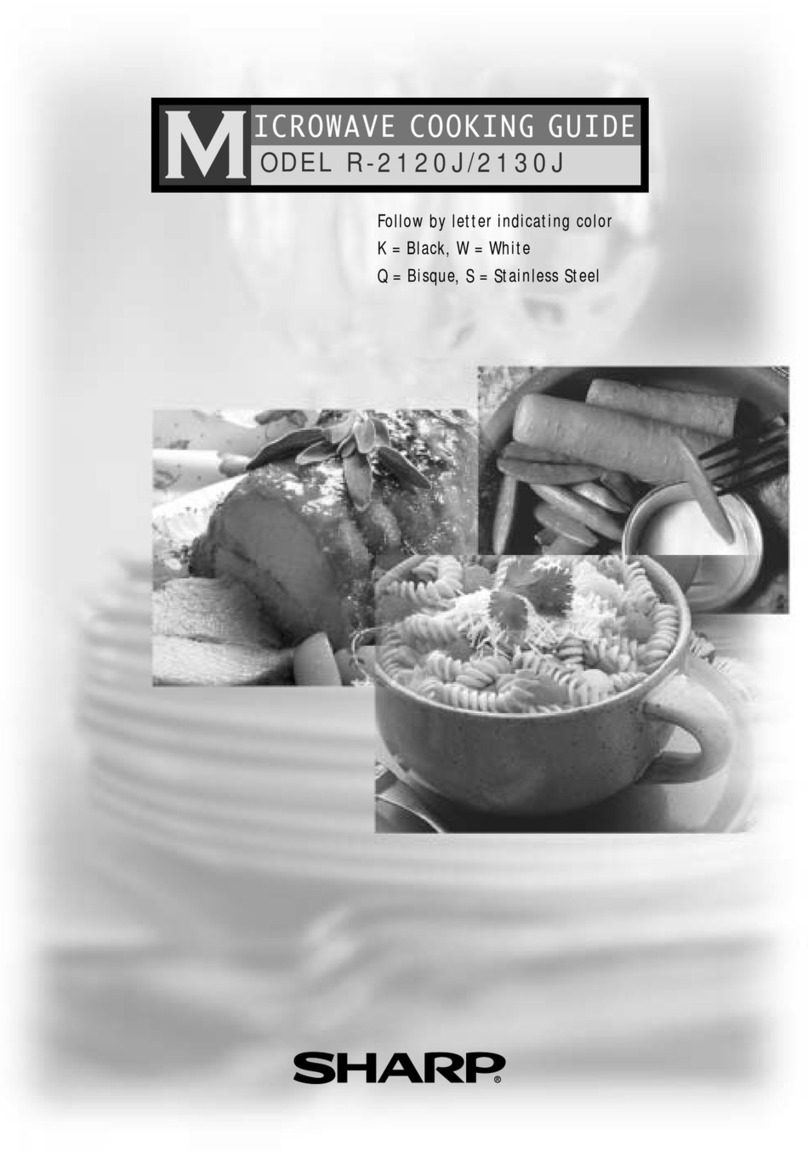 Sharp R-2120J Use and care manual Sharp R-2120J Use and care manual
