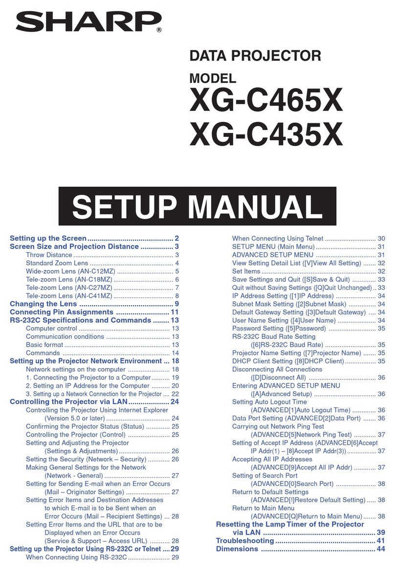 Sharp Notevision XG-C435X User guide