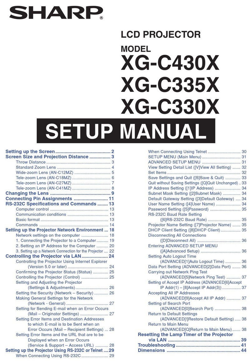 Sharp Notevision XG-C335X User guide