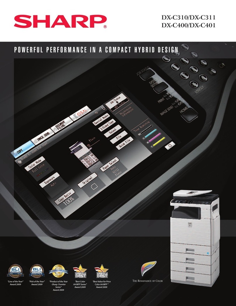 Sharp DX-C311FX User manual