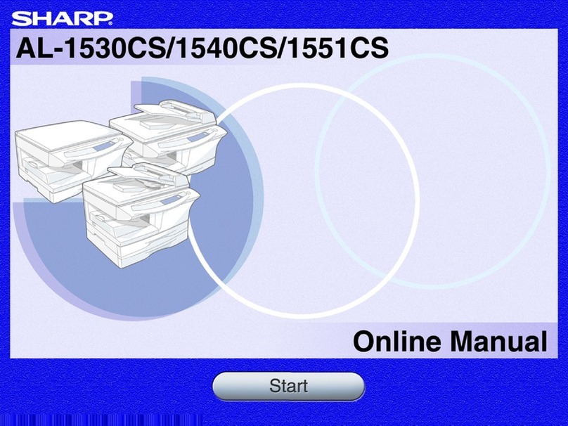 Sharp AL-1530CS Setup guide