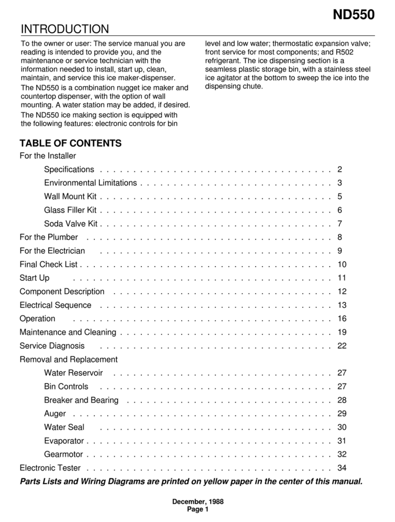 Scotsman ND550 Service manual