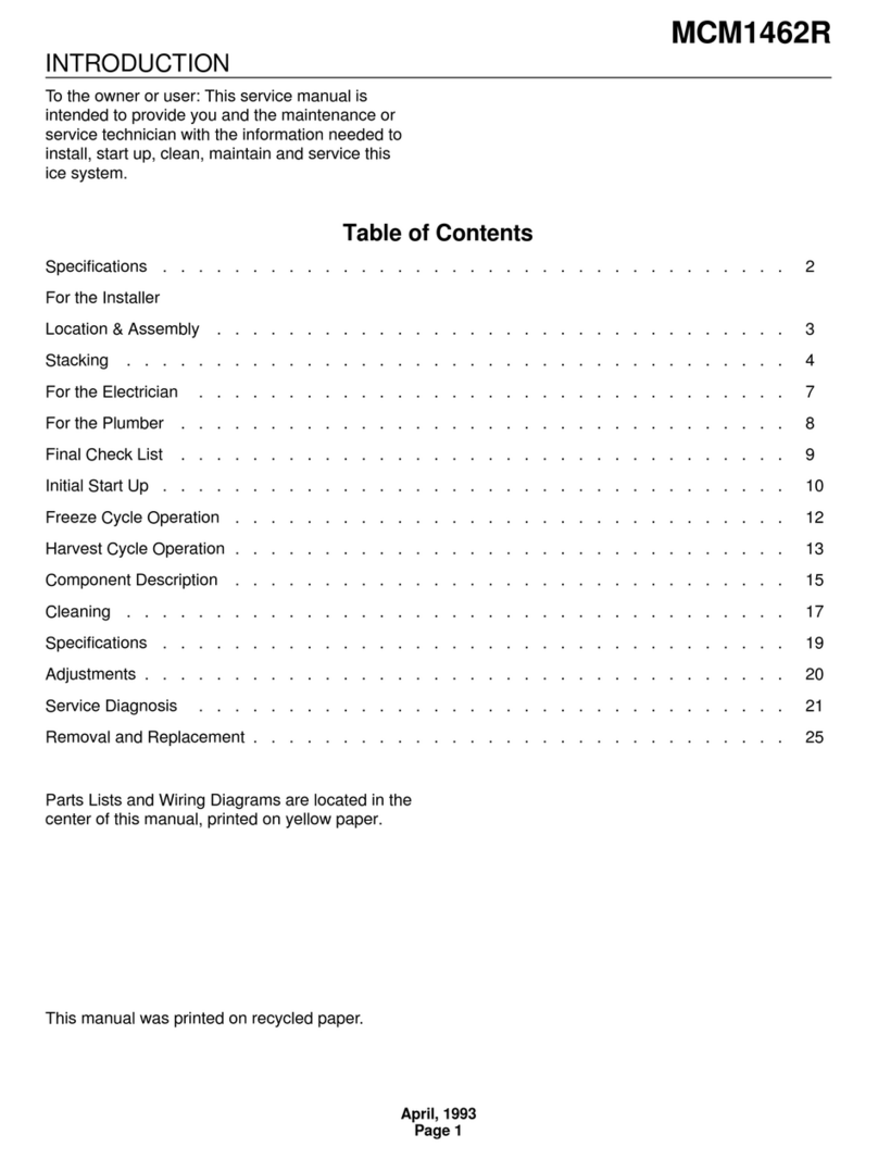 Scotsman MCM1462R User manual
