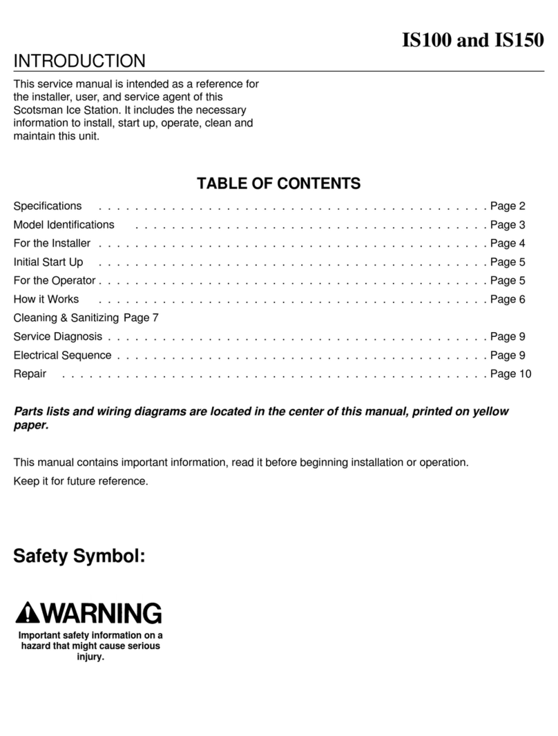 Scotsman IS100 User manual