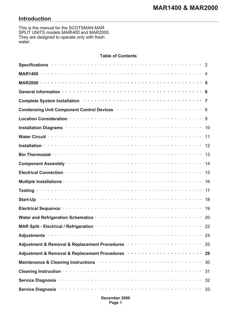 Scotsman MAR1400 User manual