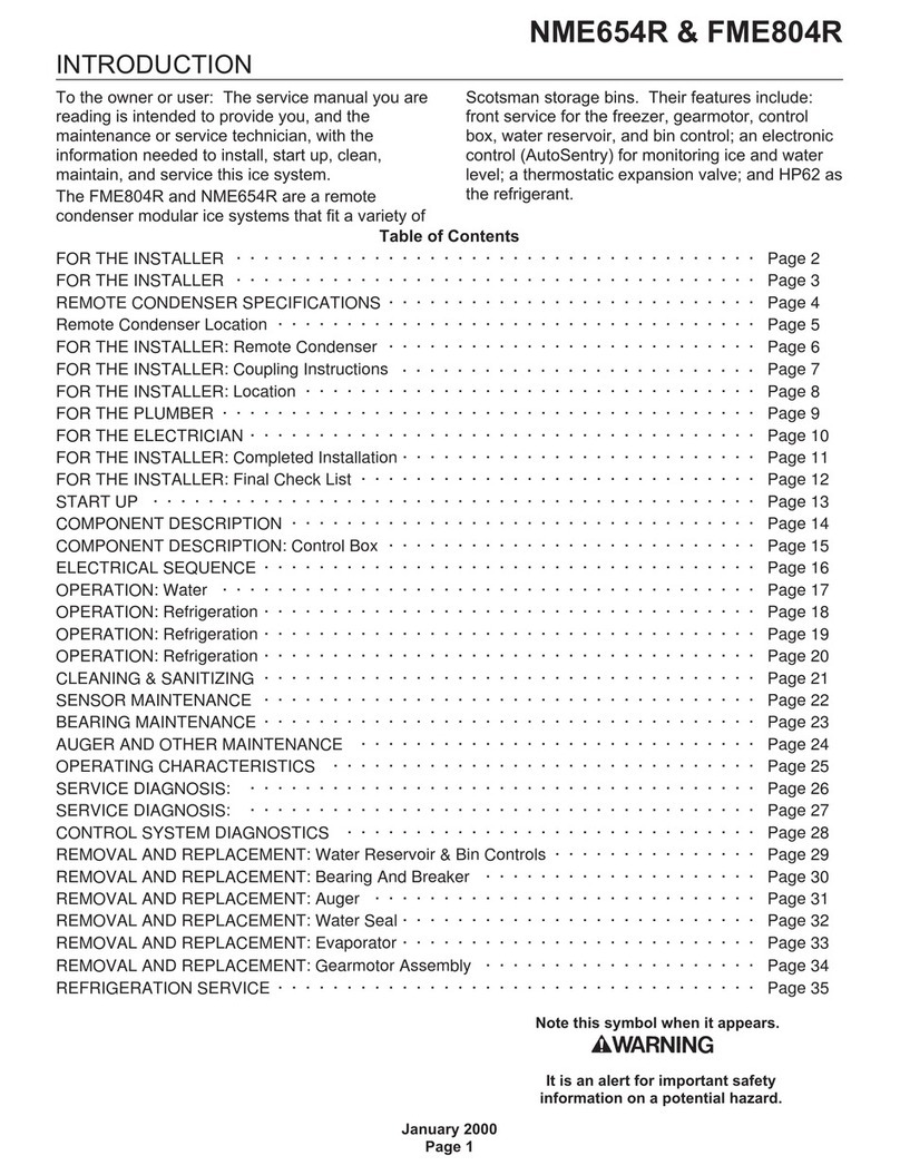 Scotsman FME804R User manual