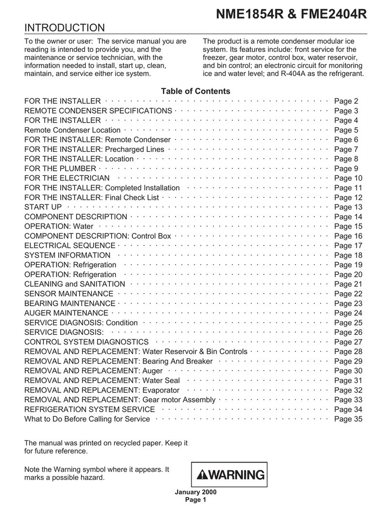 Scotsman FME2404R User manual