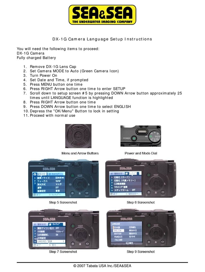 Sea & Sea DX-1G supplementary guide