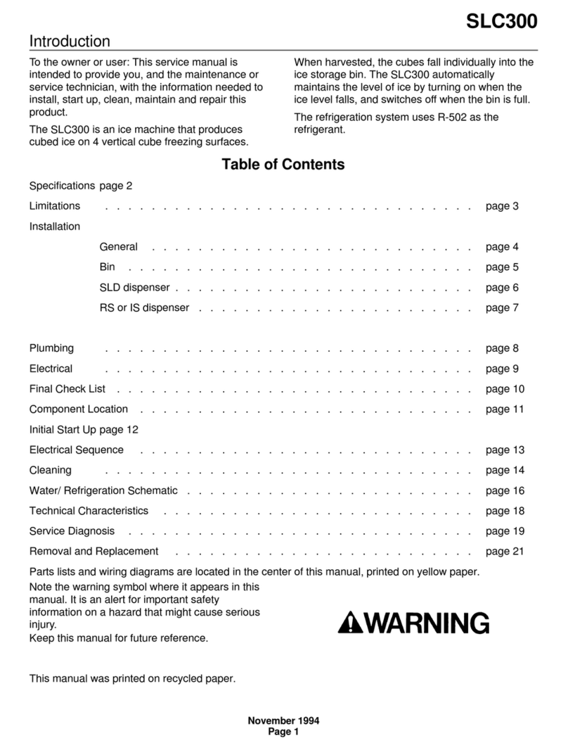Scotsman SLC300 User manual