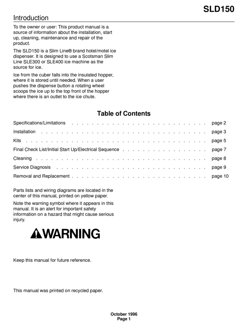 Scotsman SLD150 user guide