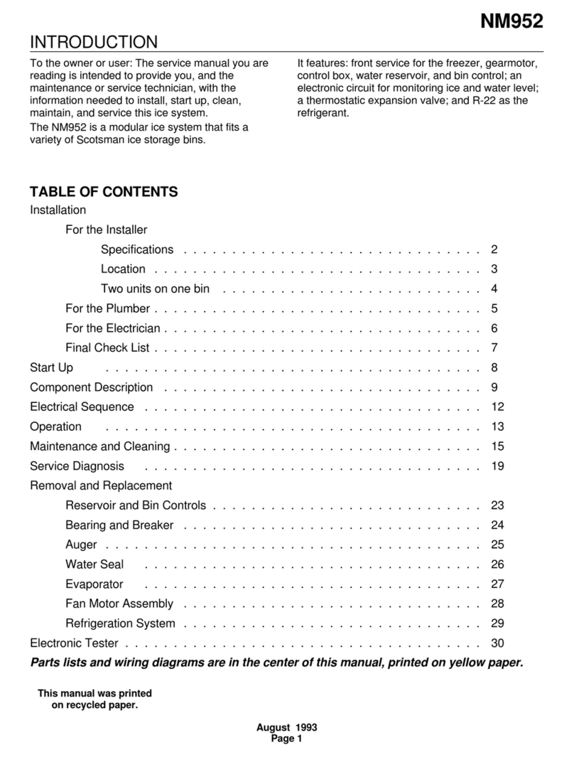 Scotsman NM952 Service manual