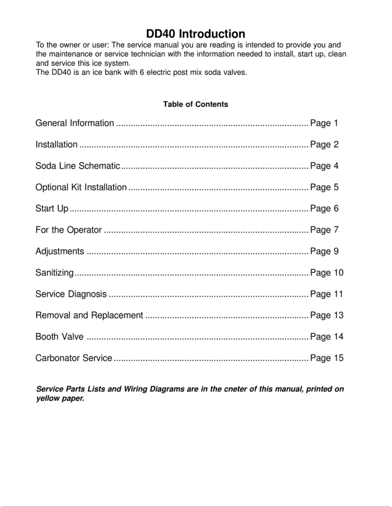 Scotsman DD40 User manual